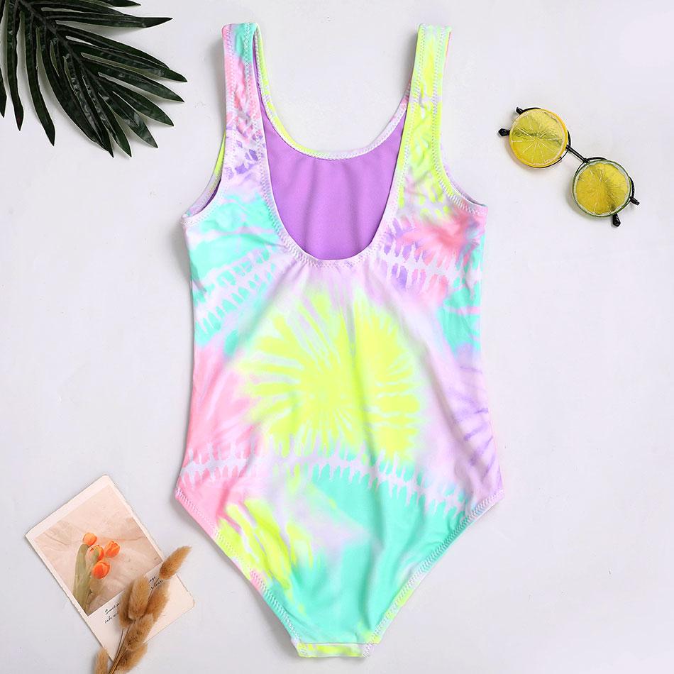 Kỳ Lân Ngựa Cô Gái Đồ Bơi Trẻ Em Một Mảnh 4-16Years Quần Bơi Trẻ Em Dây Buộc Bé Gái Áo Tắm Đi Biển Bơi 2021