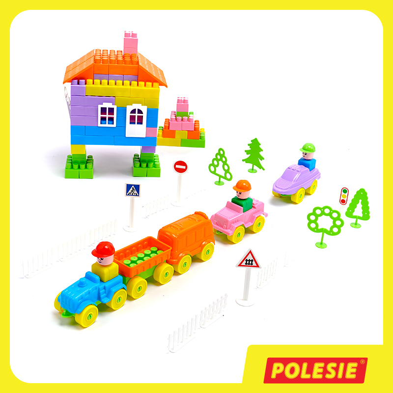 Bộ đồ chơi lắp ghép xây dựng kèm hộp đựng số 136 – Polesie Toys