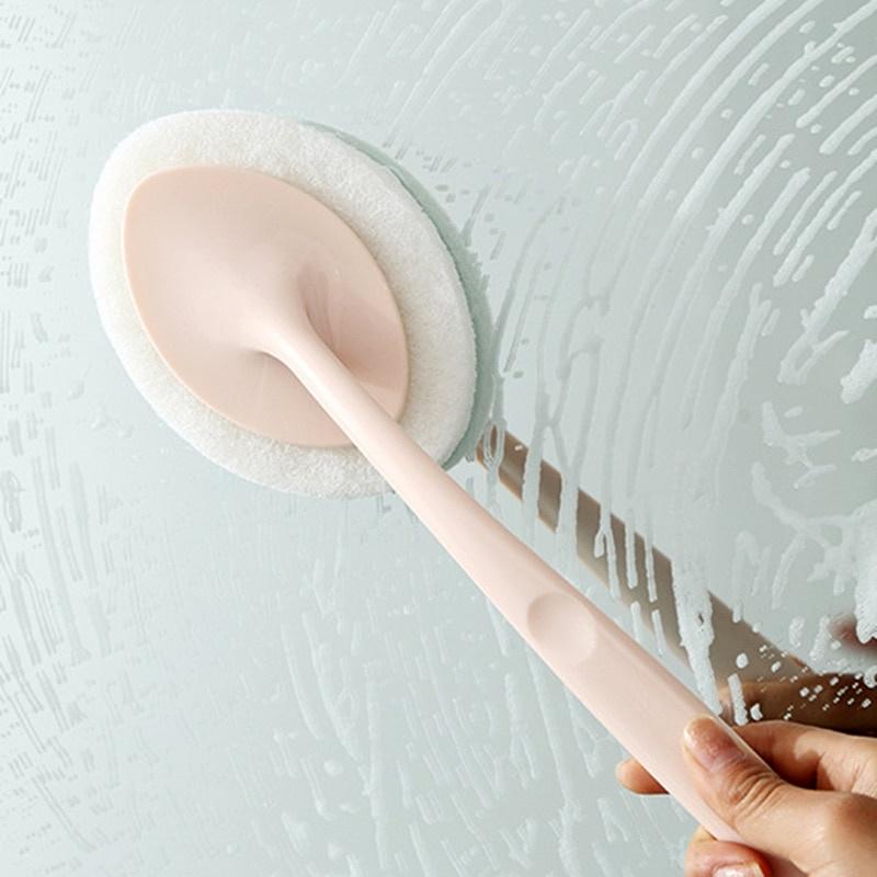 3 Colors Bathtub Cleaning Brush Handheld Toilet Sponge Brushes Floor Ceramic Tile Cleaner Bathroom Brush