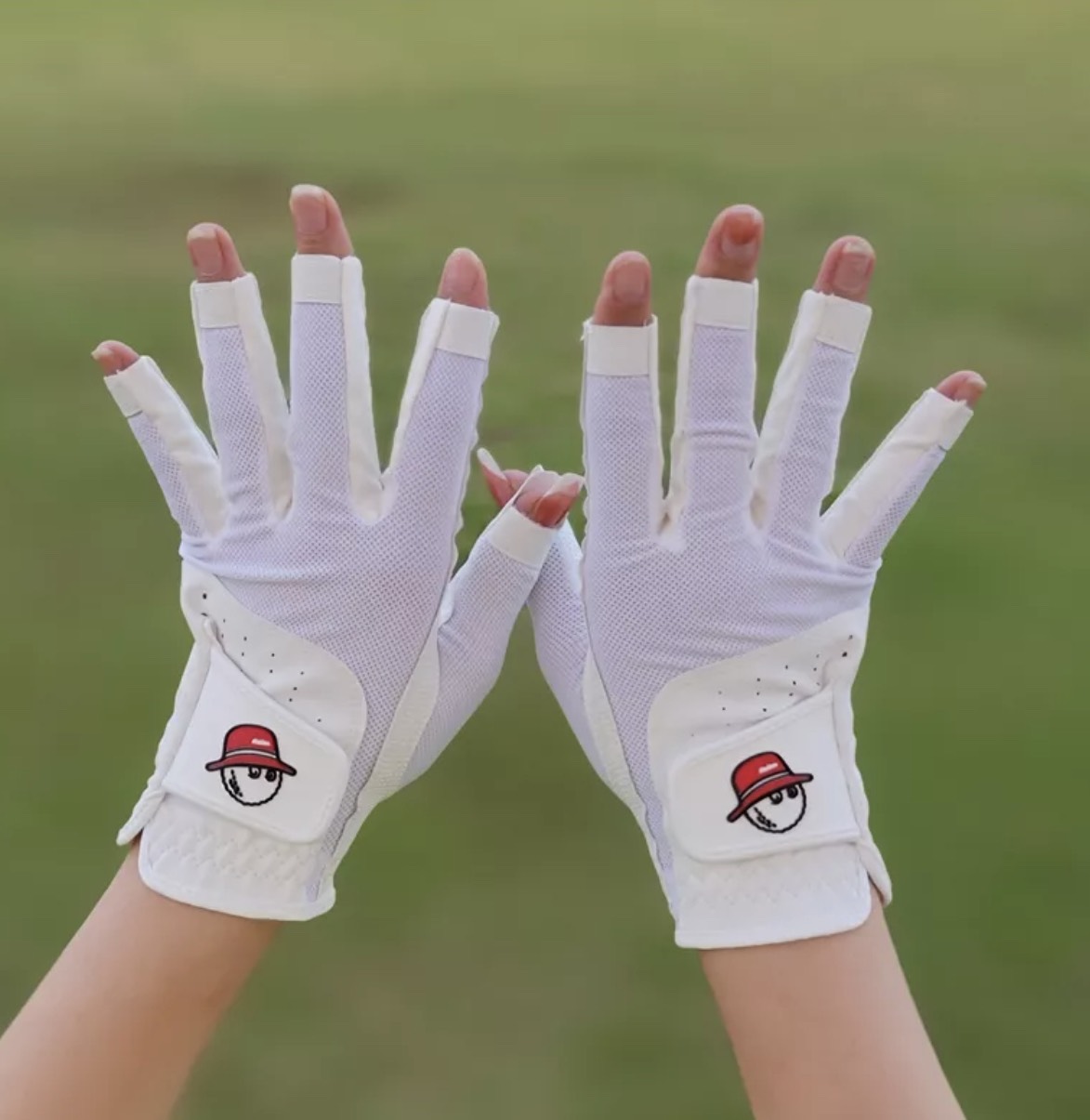 Găng tay đánh golf Nữ hở ngón ôm tay thoáng khí GT003