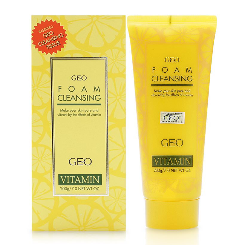 Sữa Rửa Mặt Trắng Da Vitamin C Foam Cleansing Geo