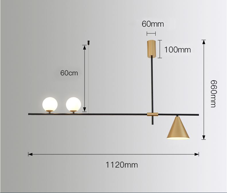 Đèn thả YEWAY phong cách hiện đại, trang trí nội thất độc đáo - kèm bóng led chuyên dụng