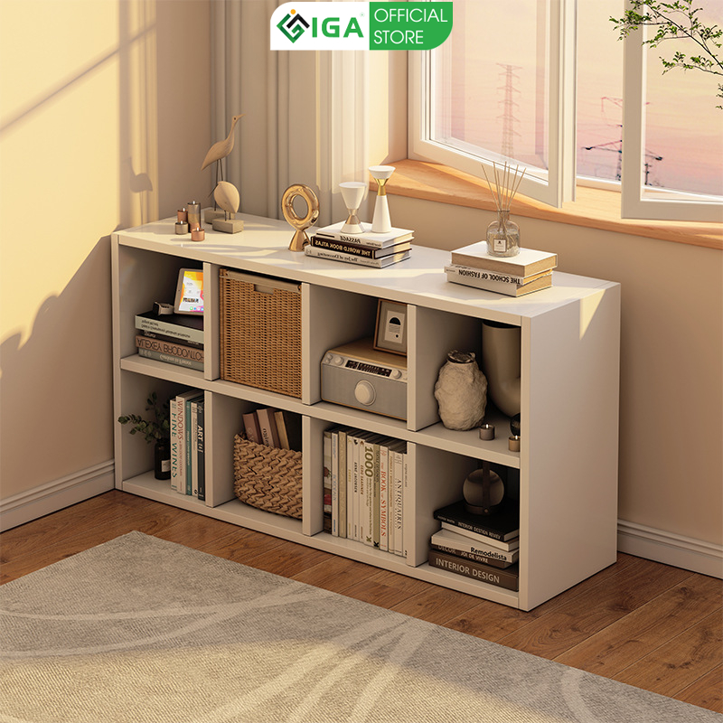Kệ sách tổ ong 8 hộc để đồ decor phong cách Minimalism thương hiệu IGA - GA22
