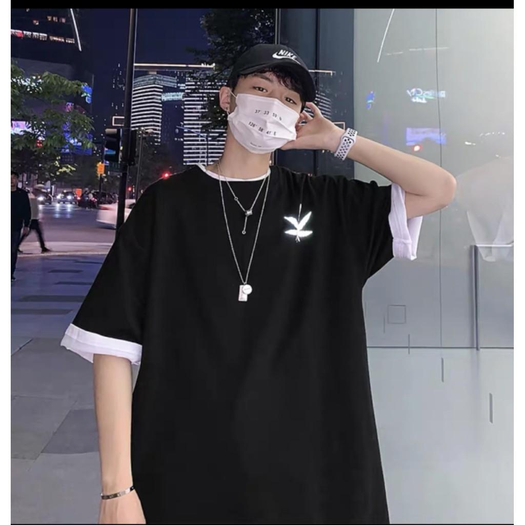 Áo thun nam tay lỡ form rộng lá MMANATIX vải cotton trumunisex thengaustyle