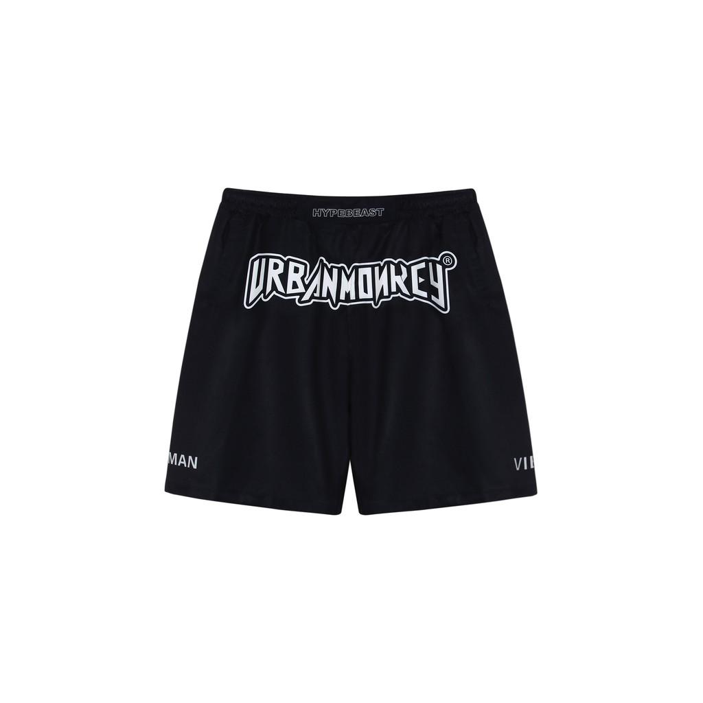 Quần Short URBAN MONKEY Basic Đen Thiết Kế Đơn Giản Thu Hút