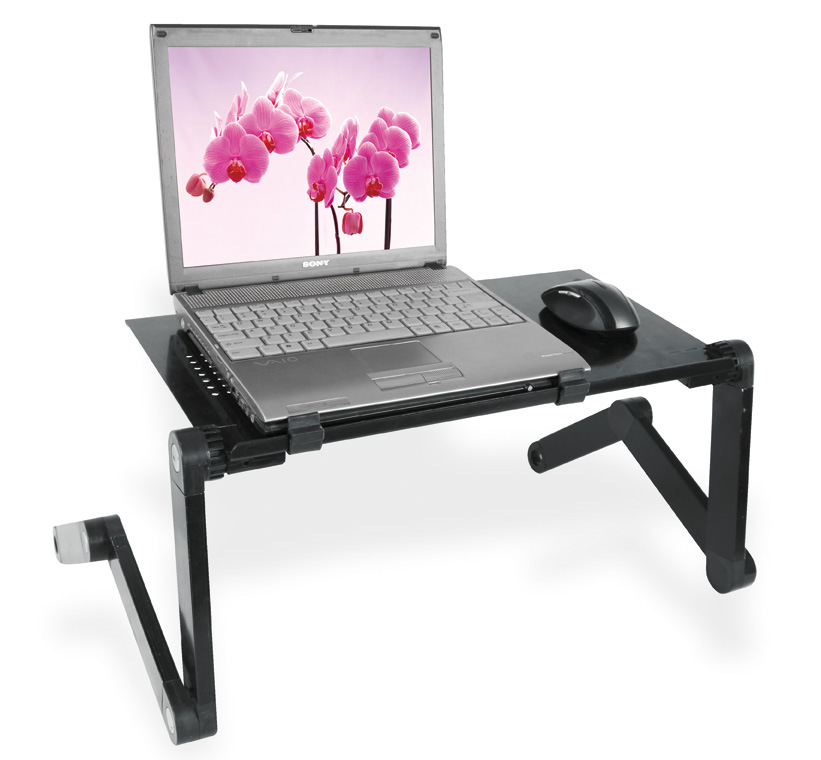 Bàn laptop gấp gọn, xoay 360 độ, hàng cao cấp - Hàng chính hãng