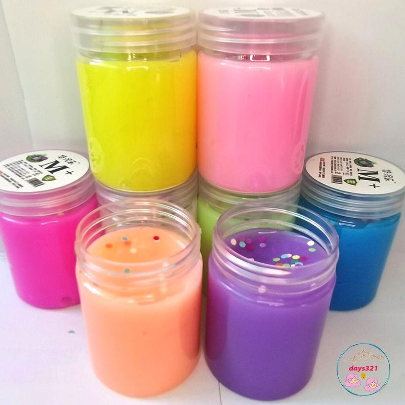 Slime hộp trụ 120ML màu thạch cực đẹp đồ chơi slam chất nhờn ma quái squishy