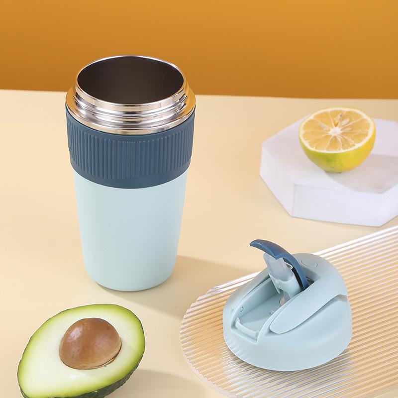 Phong cách mới nhất cốc cách nhiệt bằng thép không gỉ bán chạy nhất cốc uống nước đôi sáng tạo cốc nước dung tích lớn cho trẻ em cốc đôi đơn giản cho nam và nữ