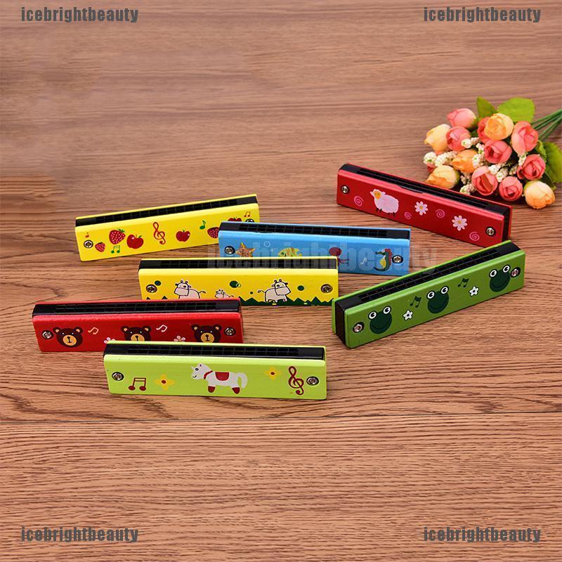 Kèn Harmonica Gỗ 16 Lỗ Dễ Thương Cho Bé