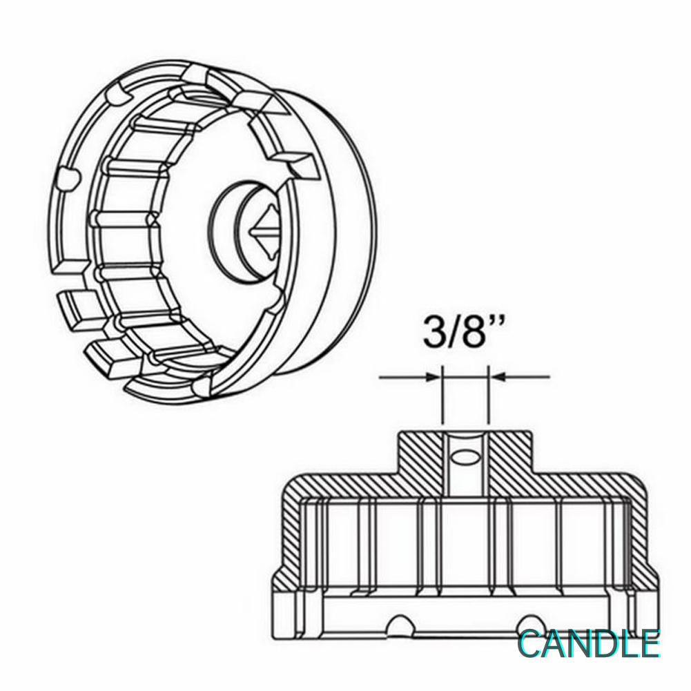 Cờ Lê Vặn Nắp Lọc Dầu 14 Ống Cho Xe Toyota