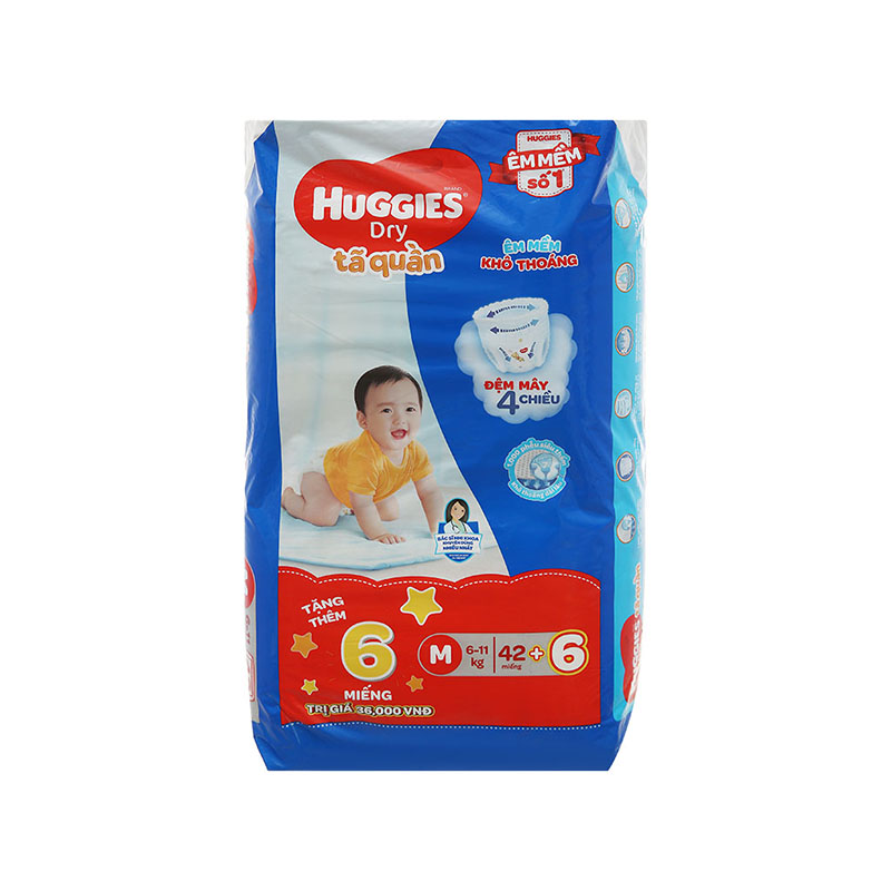 Tã quần Huggies size M 42 miếng (cho bé 6 - 11kg)