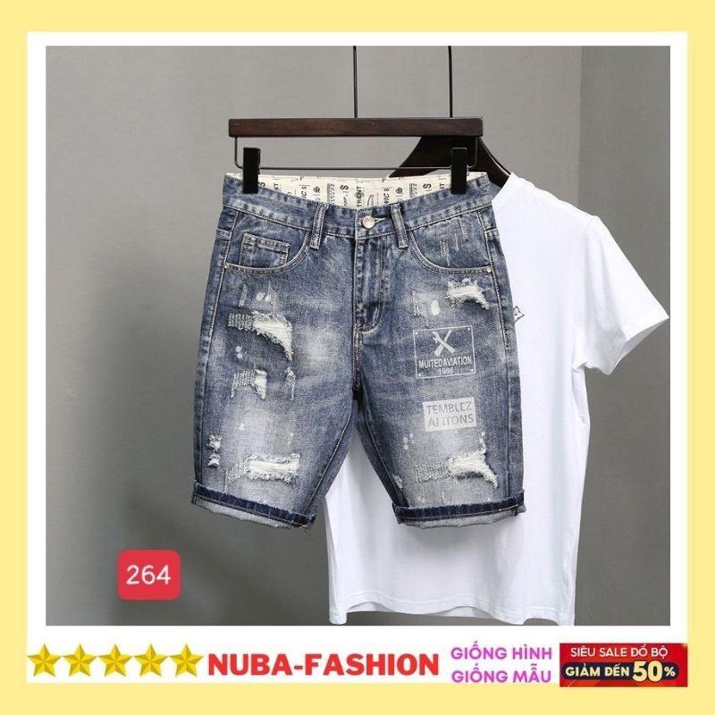 Quần short jean nam chất bò,cá tính trẻ trung, NUBA 264 TCS