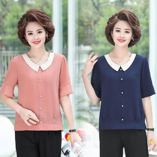 Áo kiểu phối màu cao cấp BT55-0920