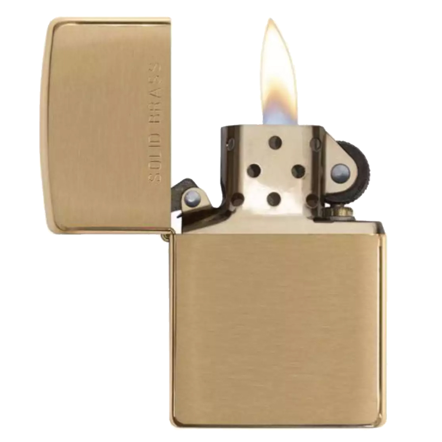 Bật Lửa Zippo Brushed Solid Brass