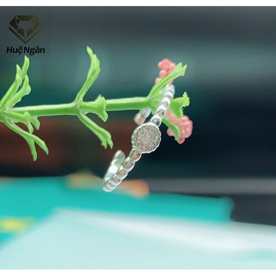Nhẫn bạc Ý 925 Huệ Ngân - Chiếc vòng cầu hôn RR1348