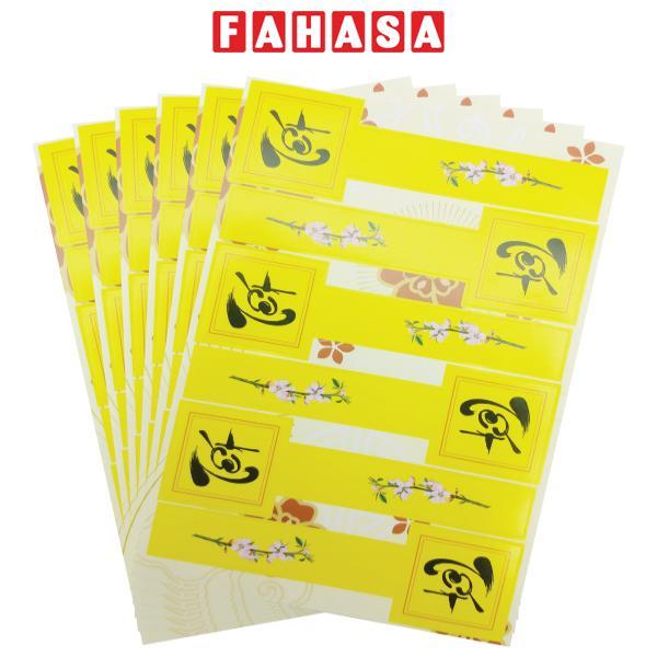 Bộ 6 Tấm Sticker Trang Trí Tết - Teenage 03