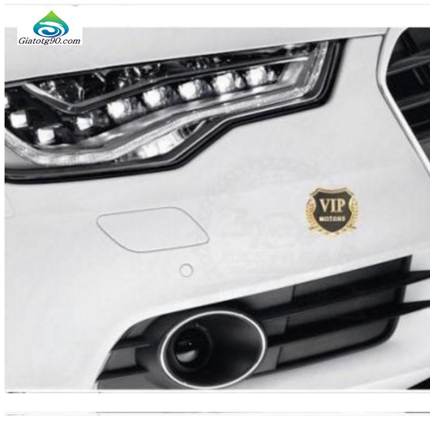 ️FREESHIP️  Lô gô VIP, logo Vip Motor Gắn Xe Ô Tô 206277 1 (Trắng)