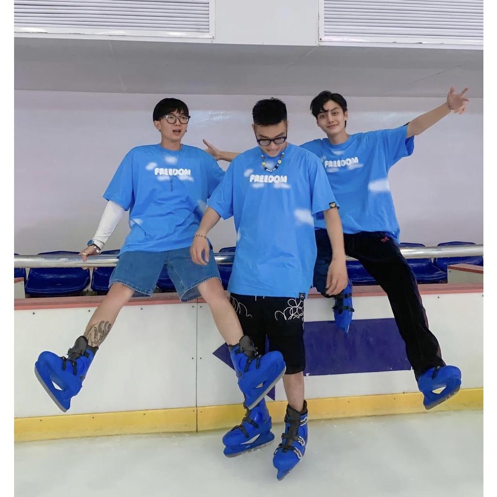 Áo Thun Local Brand Uncover FreeDoom Nam Nữ Tay Lỡ Oversize Unisex Full Mạc