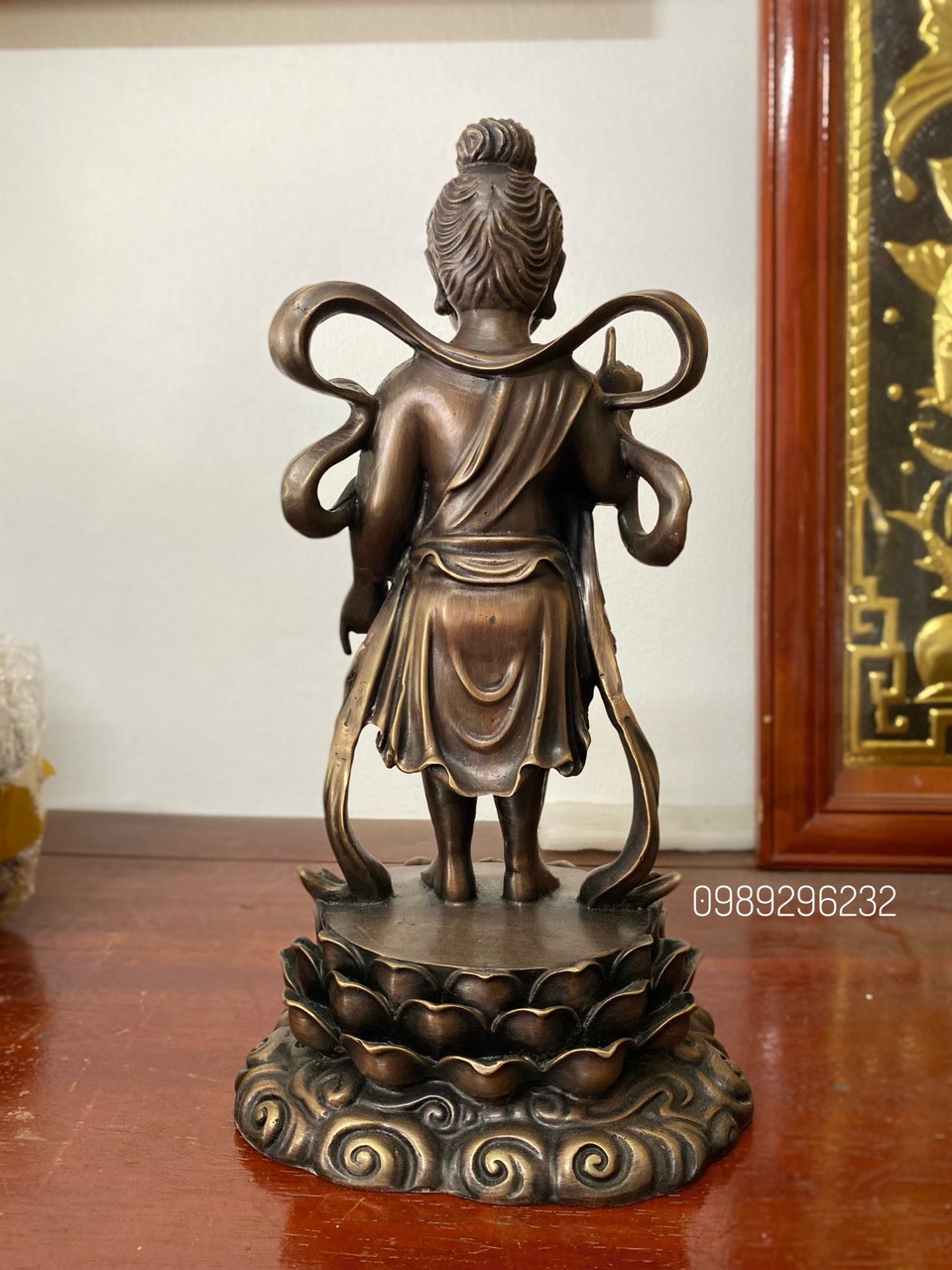 Tượng đức phật Đản Sanh bằng đồng vàng - Tượng Phật Đản Sanh mới
