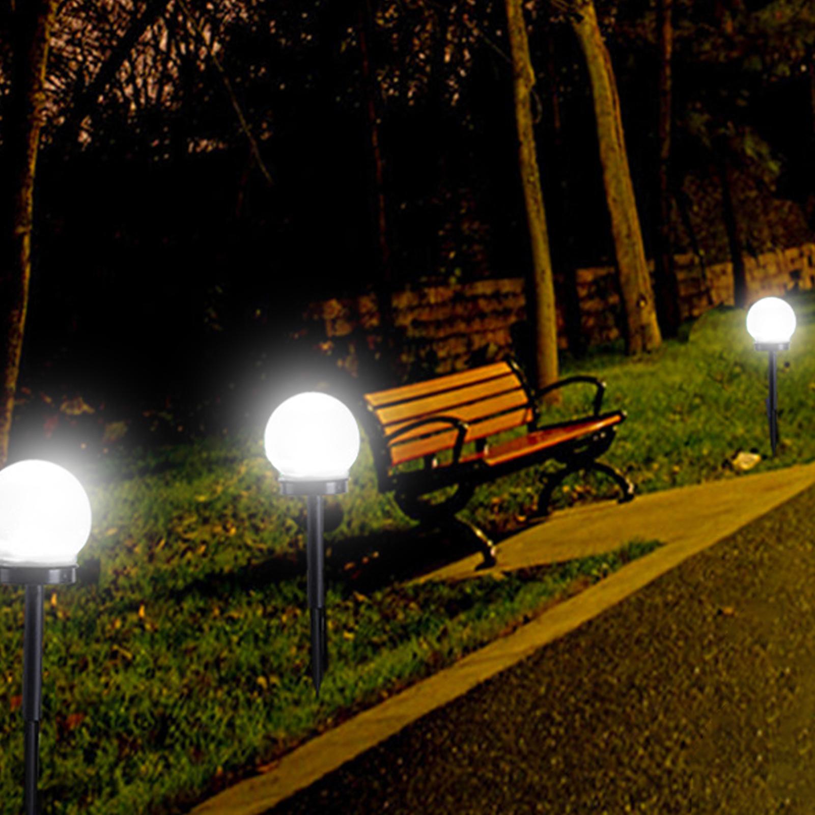 2 Bóng đèn LED năng lượng mặt trời, cảm ứng chuyển động, chống nước, cắm ngoài sân vườn
