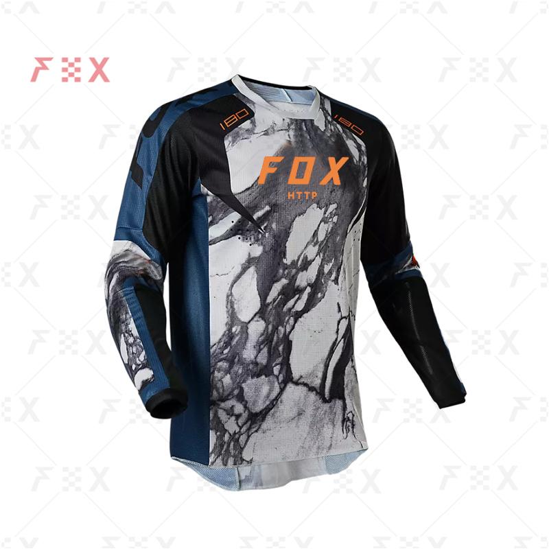Enduro MTB Đi Xe Đạp Tay Áo Đạp Xe Jersey Xuống Dốc Áo Sơ Mi Camiseta Cảo Tháo Áo Thun Mx Xe Đạp Quần Áo HTTP Fox Mtb ÁO Color: B8 Size: XS