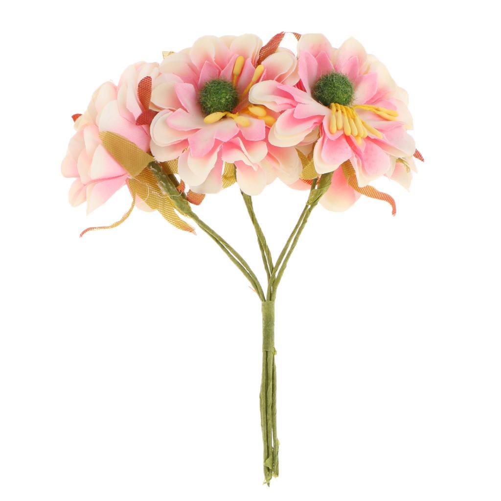 2X Artificial 60-Head Cherry Blossoms Silk Flower Bouquet Home Decor Pink