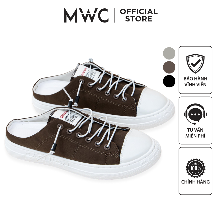Giày Thể Thao Nam thời trang MWC giày sneaker vải đế bằng năng động hiện đại NATT - 5333