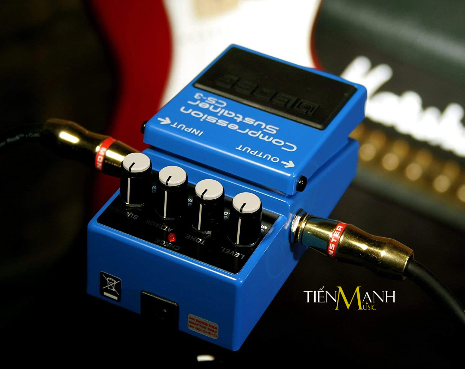 Phơ Guitar Boss CS-3 Compression Sustainer - Bàn Đạp Fuzz Pedals Effects CS3 Hàng Chính Hãng - Kèm Móng Gẩy DreamMaker