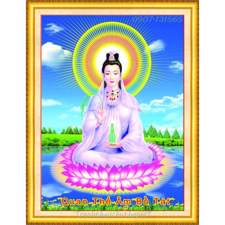 Tranh đính đá Phật bà VS138 - tự đính