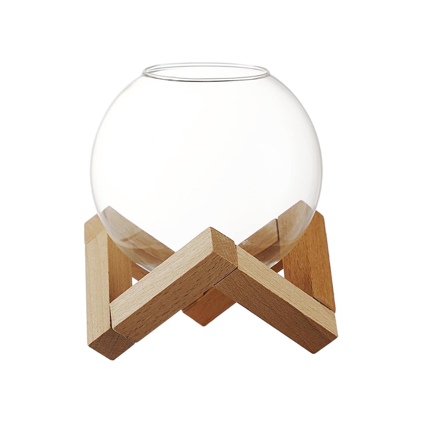 Cocktail Glass with Wood Stand Martini Glass for Wedding