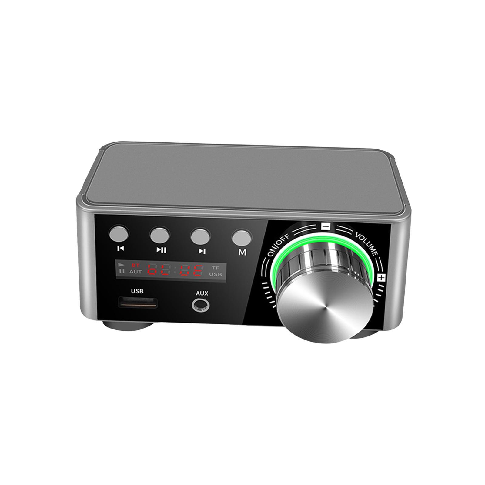 Mini Amplifier with Audio Cable MP3 2.0 CH for Store Home Theater 50W+50W US