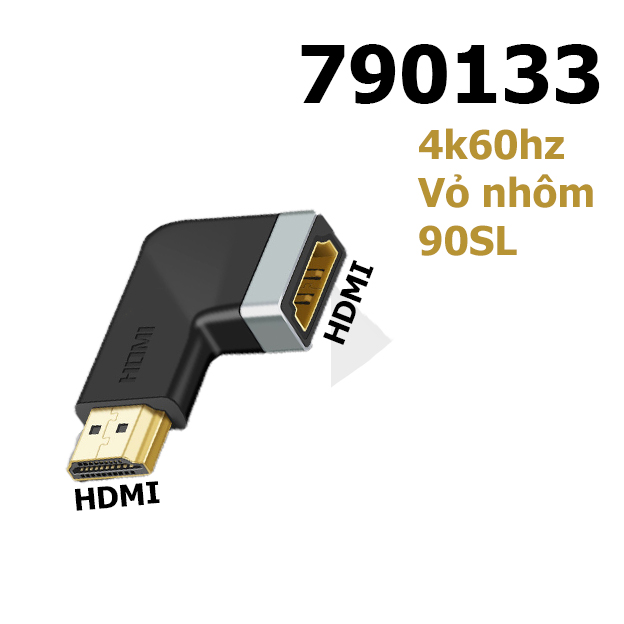 Đầu chuyển HDMI 4k60hz hỗ trợ gốc xoay 90 độ