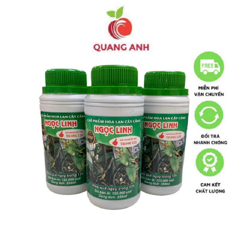 Chế Phẩm Thối Nhũn 12H Ngọc Linh A8 VIP Cho Hoa Lan, Cây Cảnh, Thối Nhũn - Chai 250ML