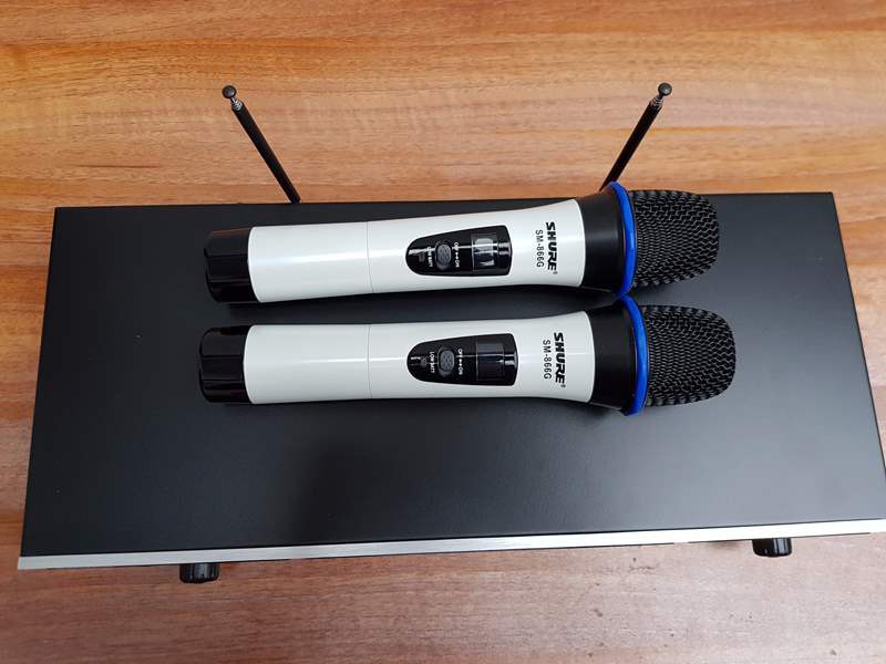 Bộ micro không dây karaoke Shure 866G, hàng nhập khẩu