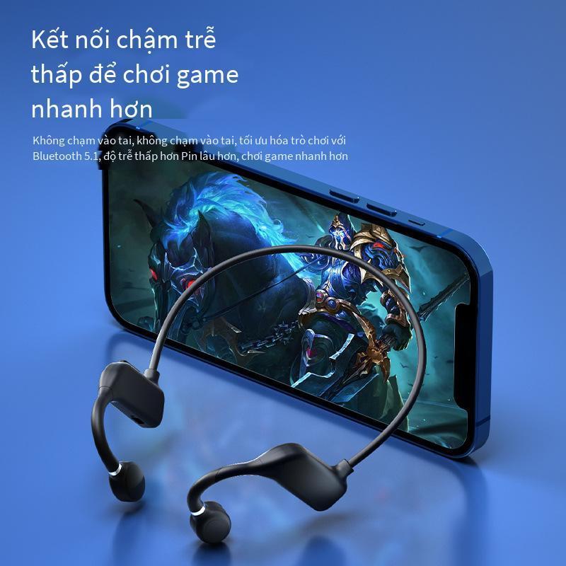 Ưu đãi đặc biệt sản phẩm mới VG05 khái niệm tai nghe không dây dẫn truyền xương công nghệ màu đen tai nghe không dây thực sự tai treo thể thao chạy bộ tai nghe Bluetooth