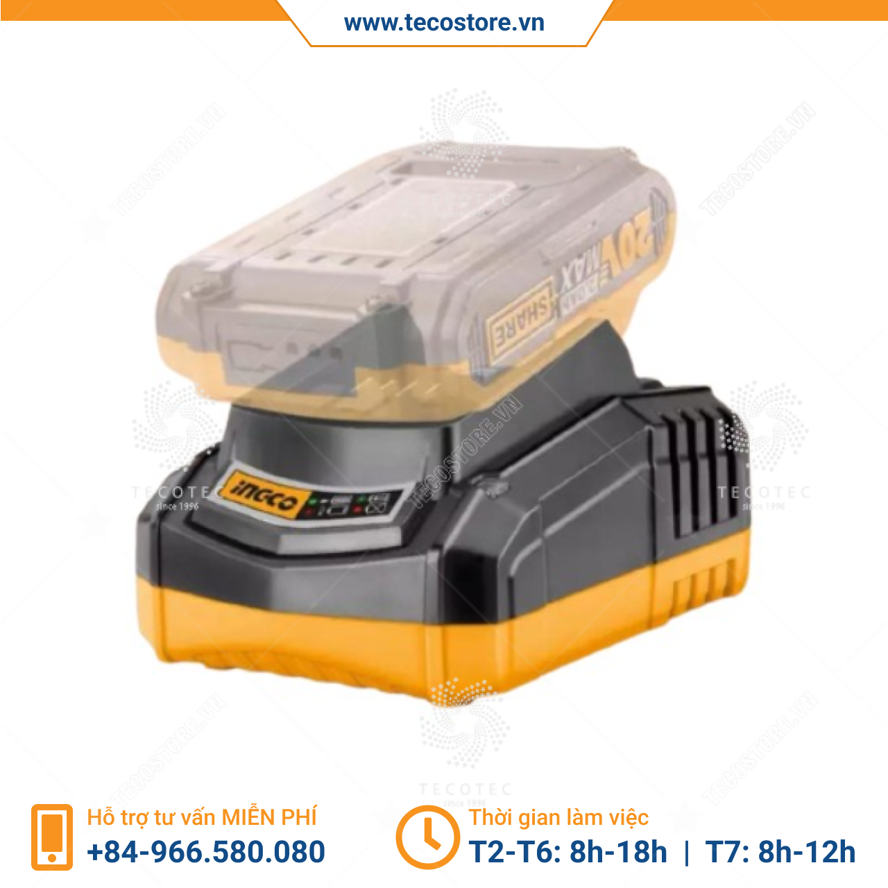 Đế sạc 20V INGCO FCLI2001