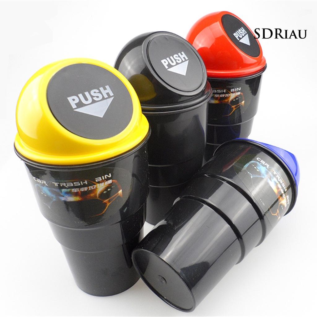Thùng Rác Mini Có Nắp Đậy Tiện Lợi Cho Xe Hơi Ốp