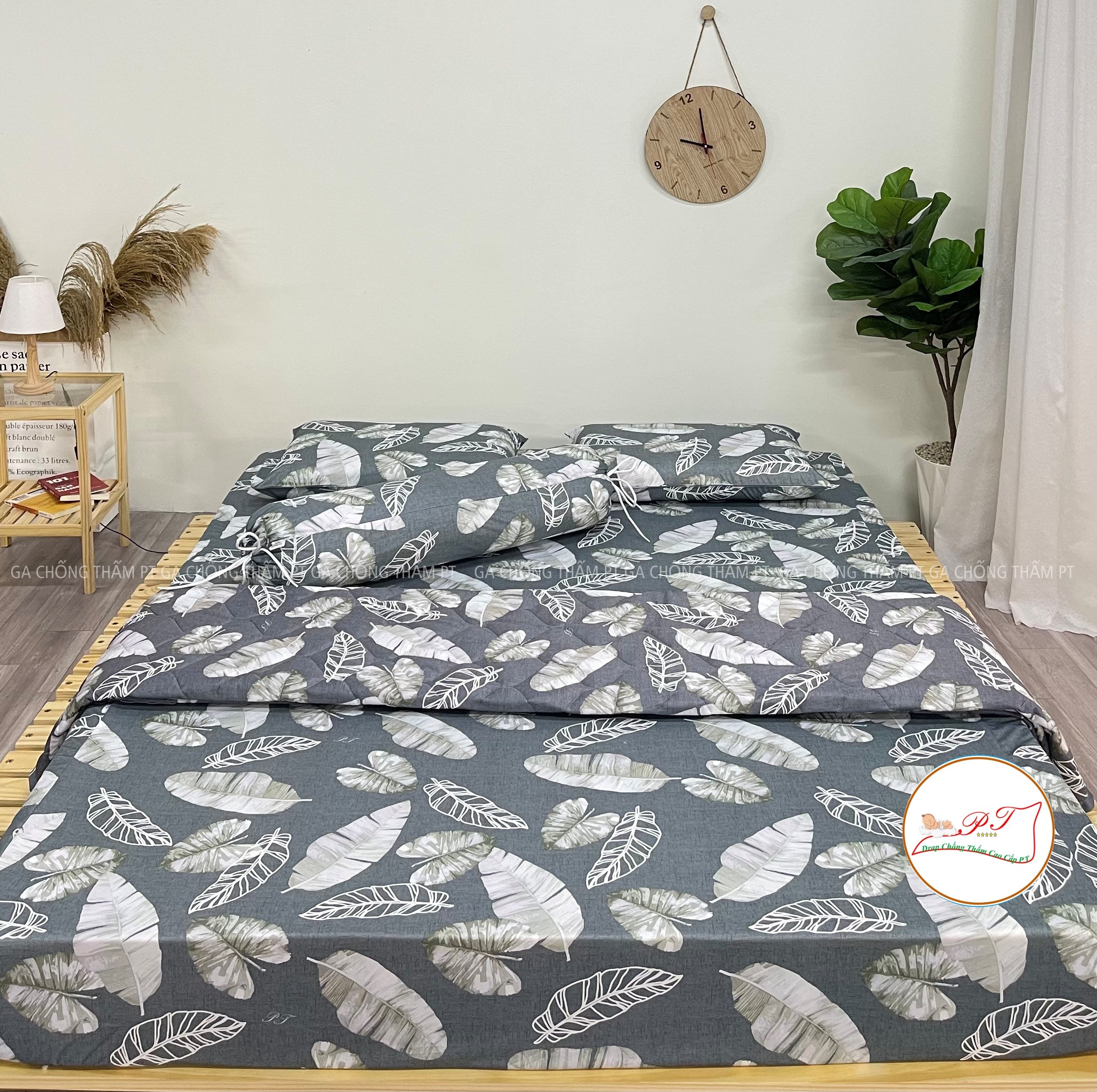 Ga Chống Thấm Cao Cấp PT Mẫu Họa Tiết Lá Môn