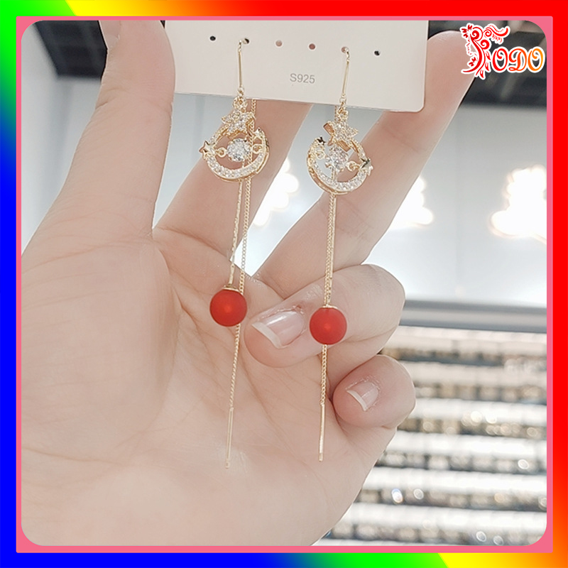 Bông tai đáng yêu kiểu dáng MZ652 S925 phong cách đơn giản thích hợp đi làm - [Thời Trang ToDo]