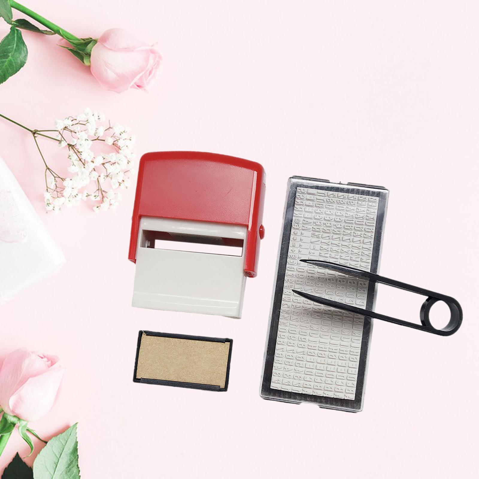 Mini Personalised Stamp Set Painting Alphabet Number for Home