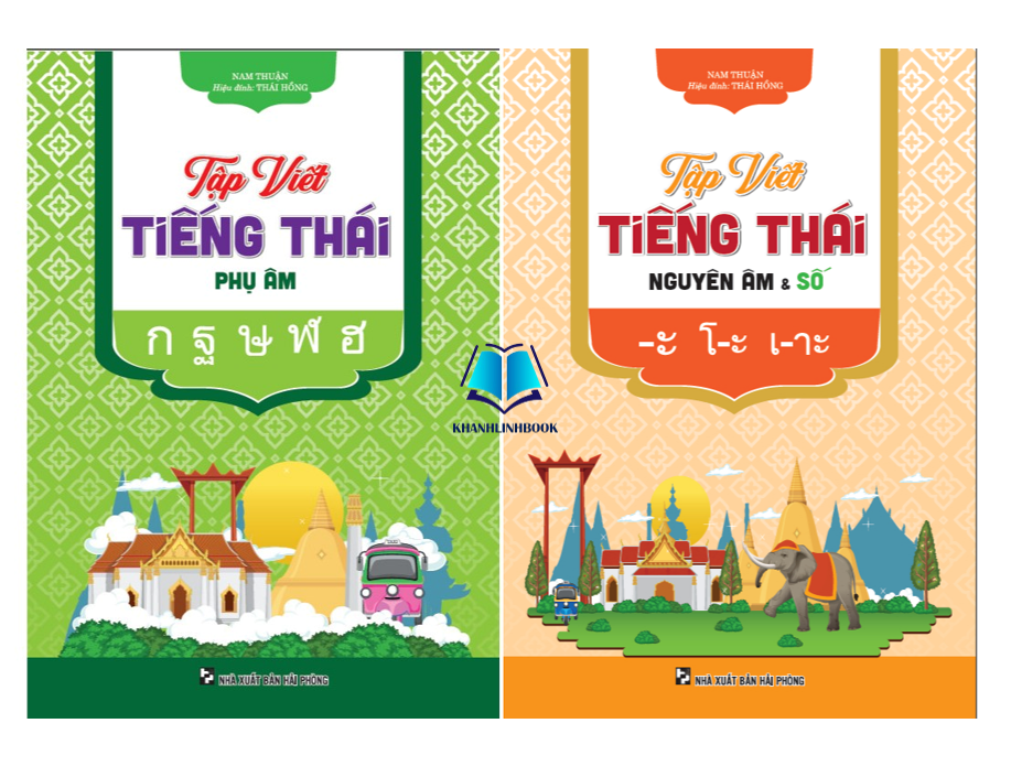 Sách - Combo Tập viết tiếng thái phụ âm + nguyên âm và số (HA)