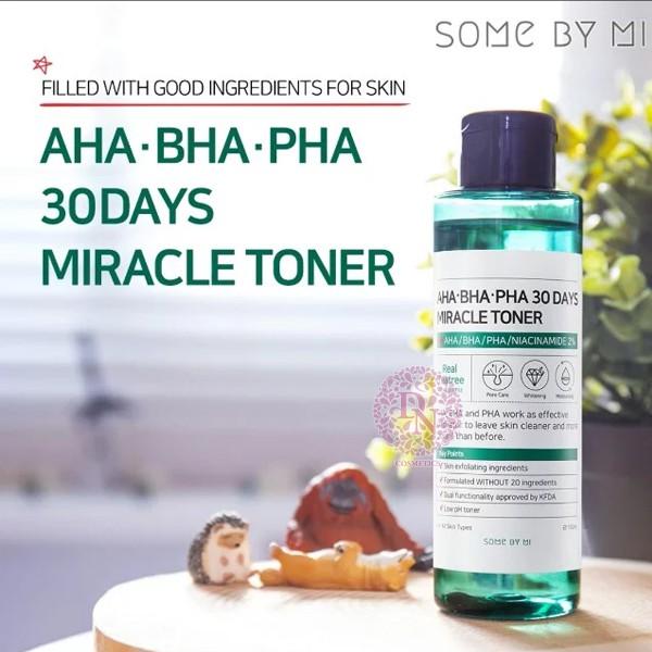 Nước hoa hồng Toner Some By Mi AHA – BHA – PHA 30 Days Miracle  150ml