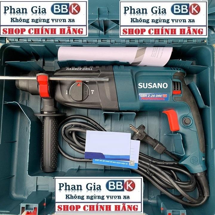 (LOẠI 1) Máy Khoan Đục Bê Tông SUSANO 1200W, 3 Chế Độ 2-26 Cam kết 100% Ruột Đồng Máy Khỏe Chạy Êm Bền