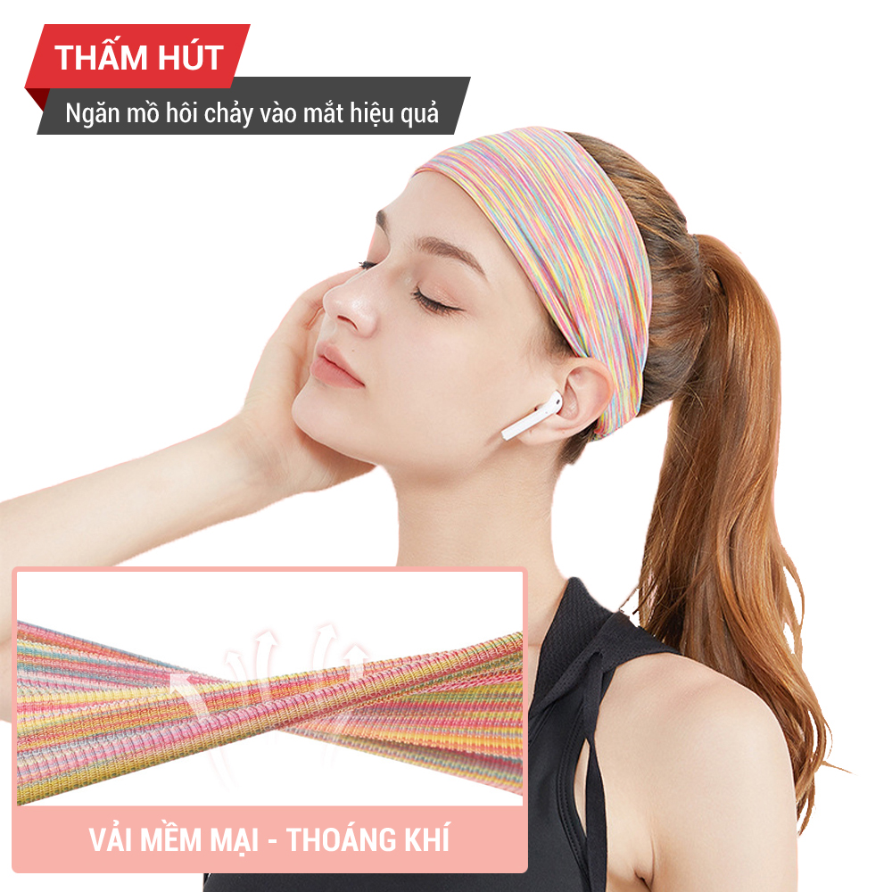 Băng đô thể thao, chạy bộ co giãn, đàn hồi GoodFit GF07RA