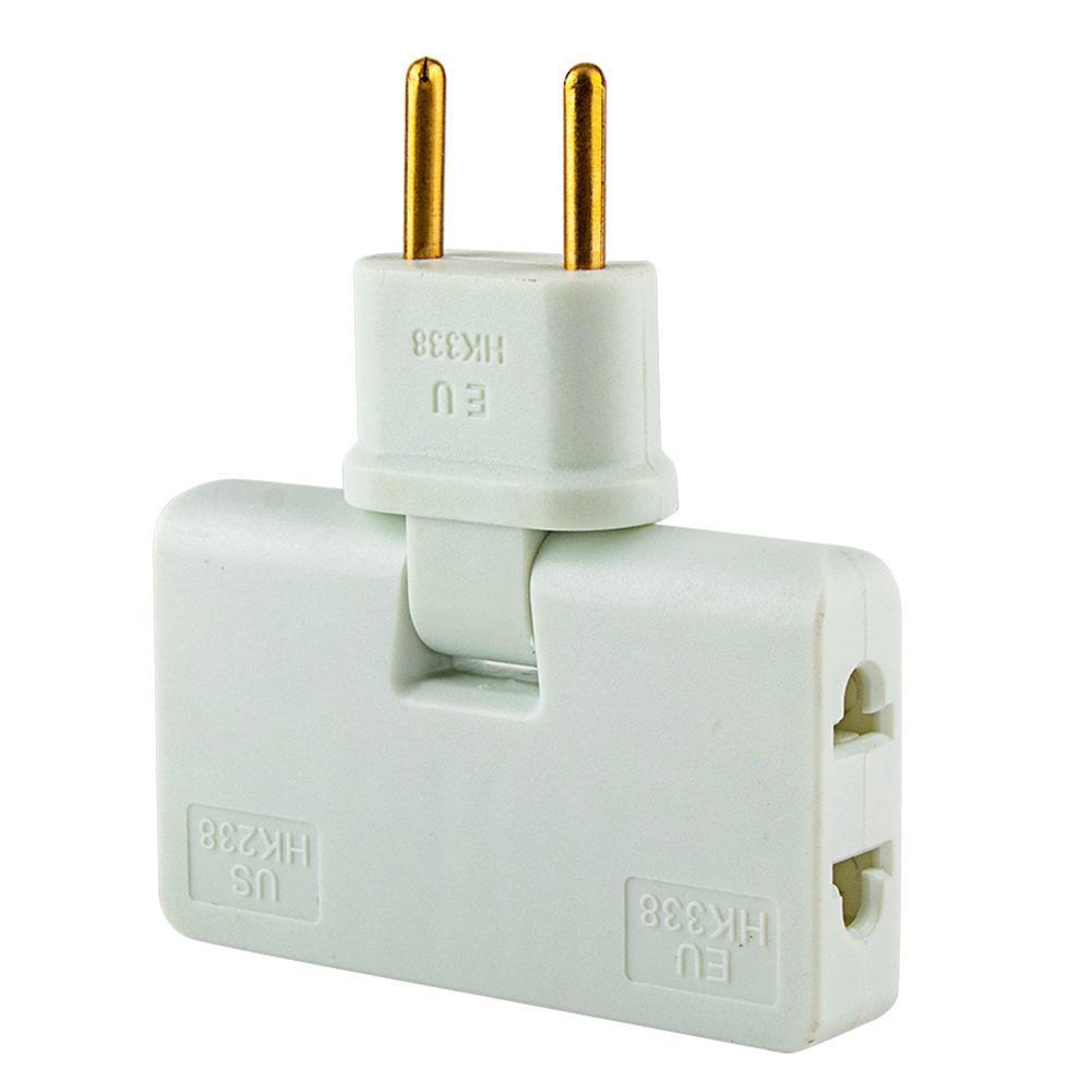Xoay phích cắm EU Trình chuyển đổi một trong ba phần mở rộng 180 độ Plug Multi Plug Mini Slim Wireless Outlet Bộ điều hợp ánh sáng thuận tiện