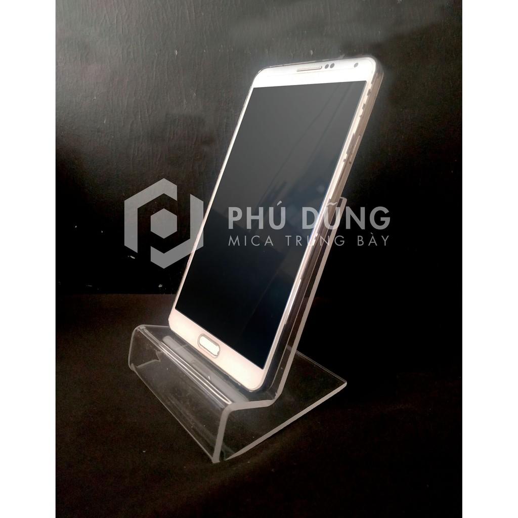 Kệ Mica TRONG SUỐT Trưng Bày Điện Thoại (Ngang 10cm)