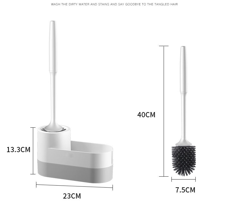 Bộ chổi cọ rửa nhà vệ sinh, nhà tắm kèm chỗ để đồ thông minh
