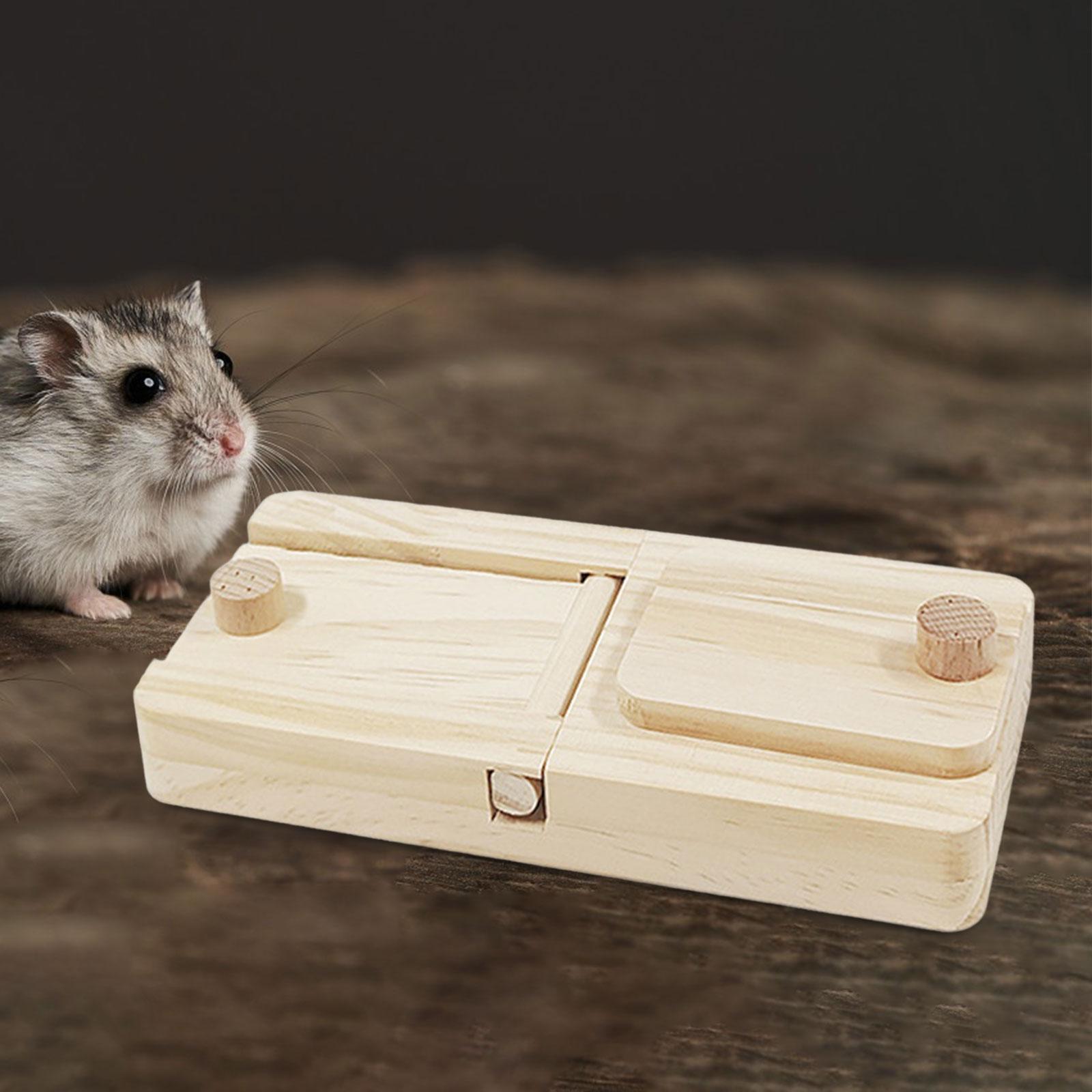 Wooden Enrichment Foraging Toy Chew Toys Interactive for Gerbil Rabbit