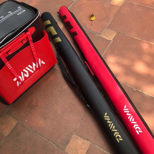 Thùng đựng cá daiwa và túi đựng cần daiwa