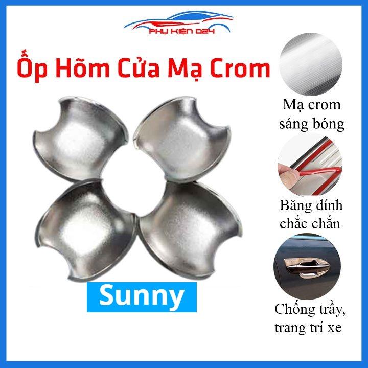 Ốp hõm mạ crom Sunny sáng bóng chống trầy bảo vệ cửa xe ô tô